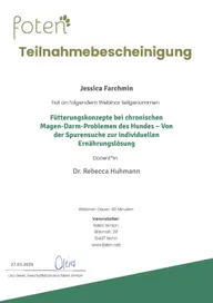 Zertifikat Magen-Darm-Probleme Vorschau
